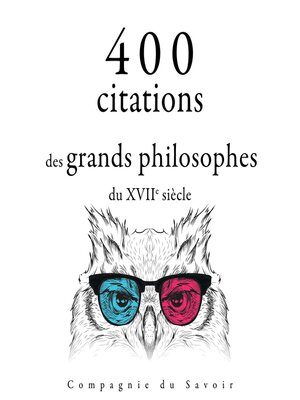 cover image of 400 citations des grands philosophes du 17ème siècle
